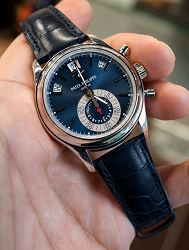 Dark Blue Alligator Strap for Patek Philippe
